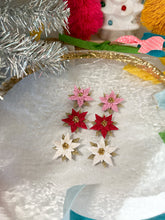 Load image into Gallery viewer, Poinsettia Studs
