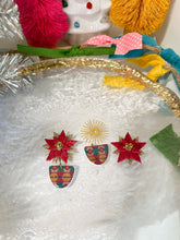 Load image into Gallery viewer, Festive Pattern Two in One Dangles
