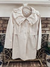 Load image into Gallery viewer, Ivory Ann Taylor trench coat
