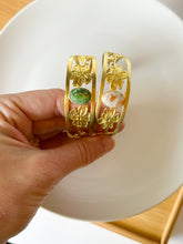 Load image into Gallery viewer, Large Gold Antique Cuff Bracelets
