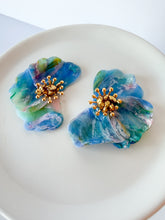 Load image into Gallery viewer, Half Flower MONET Studs
