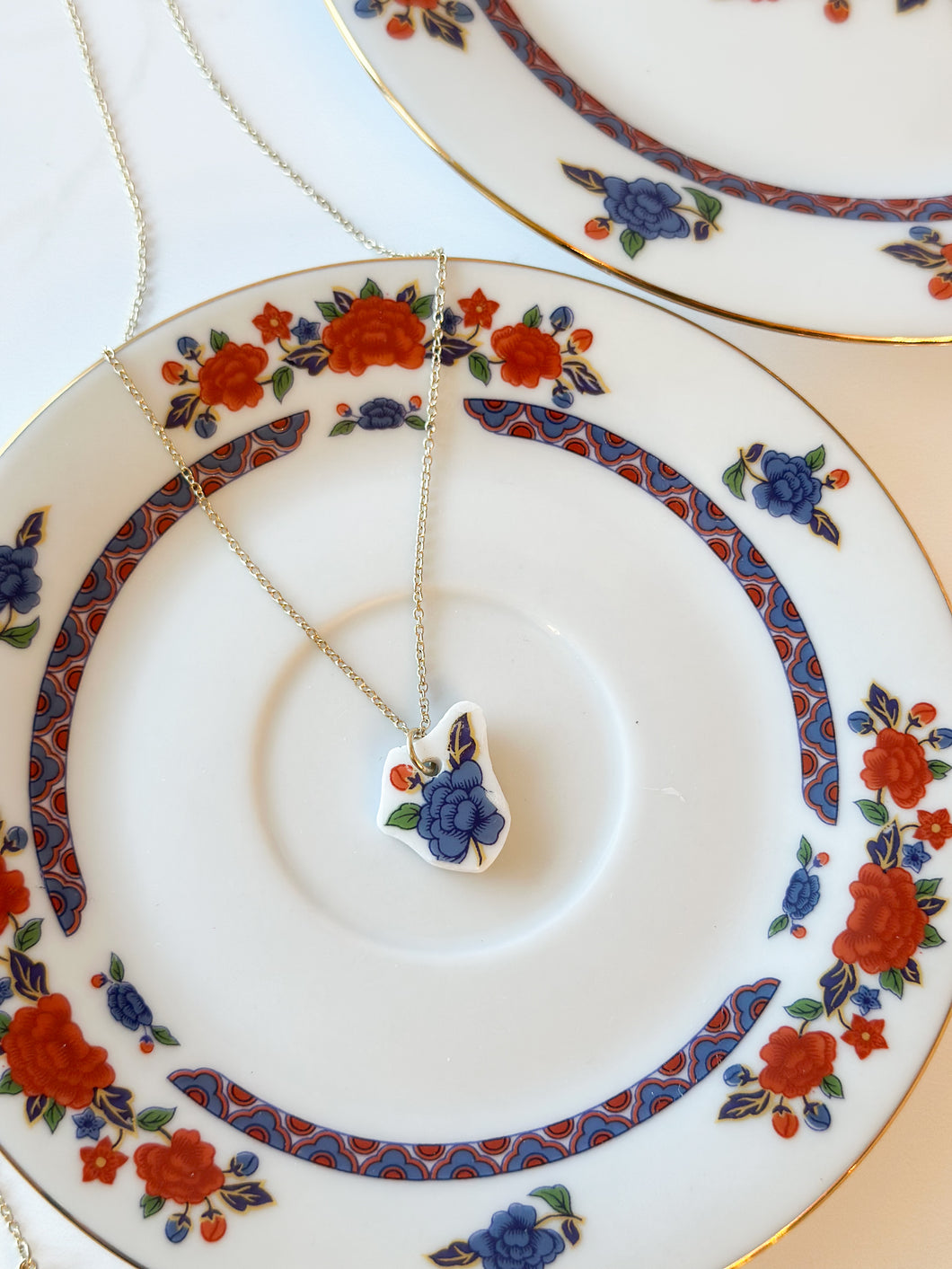 Red and Blue Pattern Necklace 6