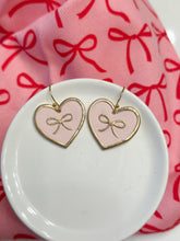 Load image into Gallery viewer, Heart Bow Earrings
